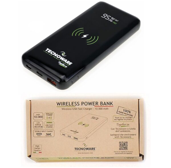 WIRELESS POWER BANK 10.000 mAh - TOGETHER ON - immagine 2