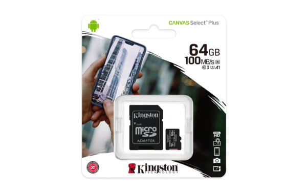 Micro SD 64GB   100 MB/s canvas select plus