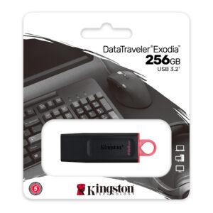 PEN DRIVE KINGSTON DTX/256GB EXODIA USB 3.2 NERA